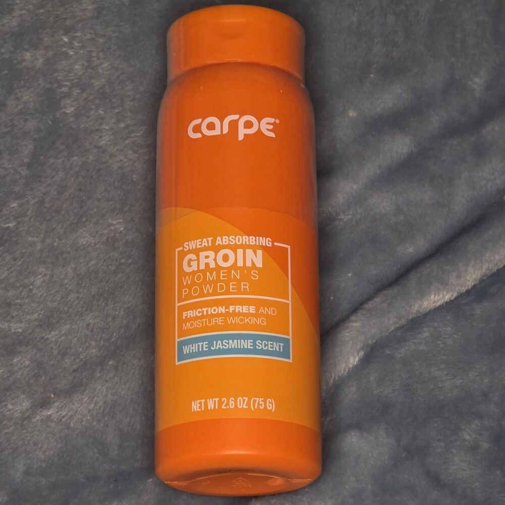 Carpe Sweat Absorbing Women's Groin Powder White Jasmine 2.6 oz Anti-Chafing